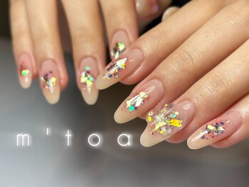 ムートア(m'toa)/チークネイル/リボン/フィルイン