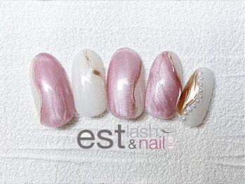 エストラッシュアンドネイル 銀座店(est lash&nail)/ミラーライン マグネットネイル