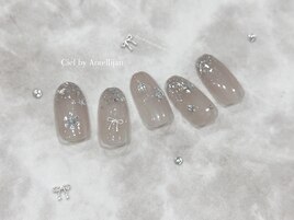 キラキラガーリーネイル