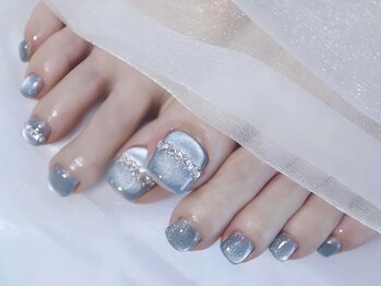 Best Nail 銀座店【ワンホンネイル・スカルプ・パラジェル・上品ジェルネイル】/フット2本アートデザイン