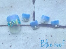 ネイルアンドまつげエクステ ブルーリーフ 四谷三丁目店(Blue Reef)/フット☆シェルネイル