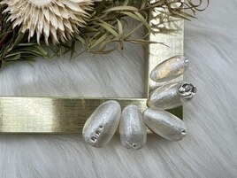 シンプルクリアネイル¥9500