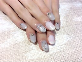 雪の結晶ネイル