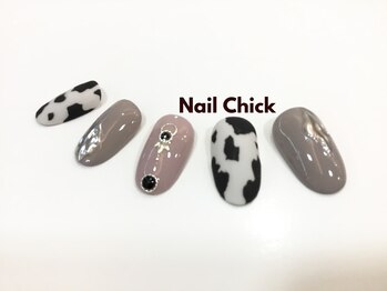 ネイルチックコウベ 銀天街店(Nail Chick kobe)/牛柄ネイル