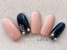 ネイルアトリエルカ(nail atelier LUCA)/S-37 シェラック雪の結晶ネイル