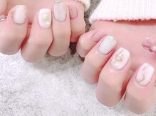 プライズアイリス アイラッシュ 池袋東口店(prize Iris eyelash)/春カラーでニュアンスネイル♪