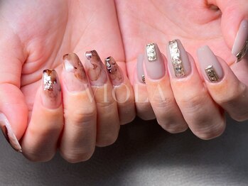 ヴィオラ(VIOLA)/春/マット/ニュアンス/アシメ