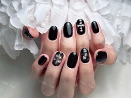 ワンカラークロムパーツネイル