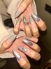 【hand】"10本長さだし"ワンカラー＋アートパーツ2本まで付け放題 ￥9800