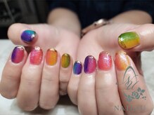 ネイルプラスユウ(NAIL+U)/夏のカラフルネイル