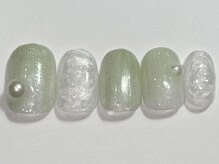 ネイルメゾン 渋谷店(NAIL MAISON)/もやもやパールミラー韓国￥5500