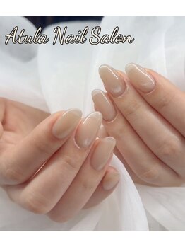 アトラ 池袋(Atula)の写真/【ちゅるんワンカラー￥3890～】シンプルだからこそ仕上がりに差が出る☆丁寧な施術で大人上品な指先に◎
