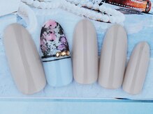 ネイルサロン エスビー(Nail salon SB)/フラワー　ショートネイル