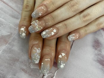 ディーネイル 四条烏丸(D-nail)/【春井】キラキラグラデーション