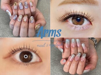 アームス(Arms)の写真/【金沢文庫駅徒歩2分】eyelashとnailの同時施術可能☆メニューの組み合わせ自由なところも◎