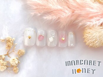 マーガレットハニー 本八幡/ぷっくりいちごネイル