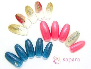 サパラ 八千代台店(Sapara)の写真/差が付くシンプル☆埋もれない存在感を放つ洗練された指先へ♪デザインは全400種以上!!オフ&ケアも込み◎