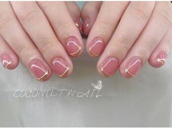 ココナッツネイル/ミラーネイル