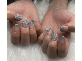 マグネットグラデ×貝殻ぷっくり