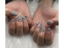 マグネットグラデ×貝殻ぷっくり