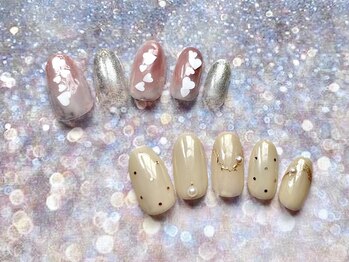 ネイルサロン アニーアンドジーノ シド(NAIL SALON Annie&Gino shido)の写真/【選べる定額¥5700～】シンプルで上品なネイル♪自爪を削らないパラジェルが大好評！色変更も可能◎