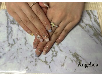 ネイルサロン アンジェリカ(Angelica)/No.79 カラフルフレンチネイル