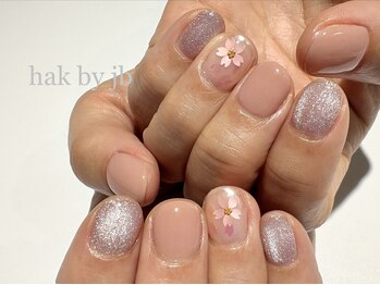 ハク ネイル バイジェービー 稲毛(hak nail byjb)/お任せシンプルデザイン