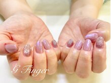 ジーフィンガー 大井町店(G Finger)/ミラー&マグのキラキラネイル