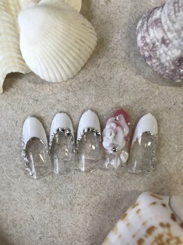 アネラ アイラッシュアンドネイル 六本木店(Anela Eyelash&nail)/☆フレンチ&3Dアート☆