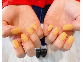 ～パステルorangeネイル～