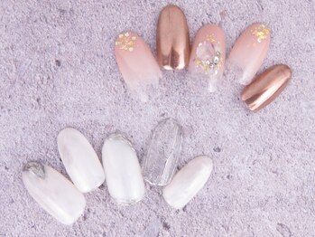 シェリーネイル(Cherie Nail)/ミラーアートネイルデザイン♪