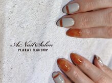 エーネイルサロン プラーカ本店(A-Nail Salon)/個性派ニュアンス