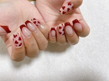 モグネイル(Mogunail)/ハートネイル　フレンチ