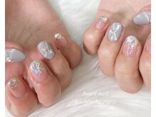 はあとねいる 八戸ラピア店/大理石風ネイル