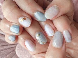 初秋マグネットニュアンスネイル