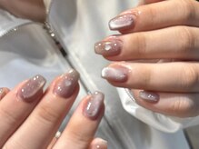 : 大人可愛いオーロラネイル♪