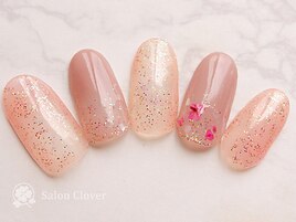 フラッシュ×押し花ネイル