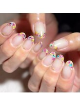 アリー ネイル スタジオ(Ary nail studio)/押し花フレンチ