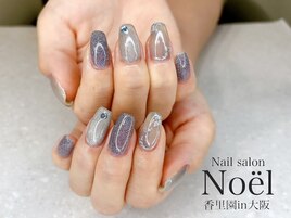 涼しげブルーネイル