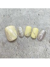 タネモト(Tanemoto)/8月フットネイル￥8800