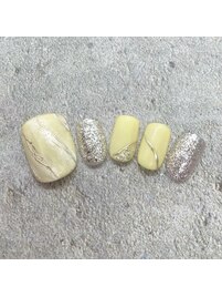 8月フットネイル￥8800