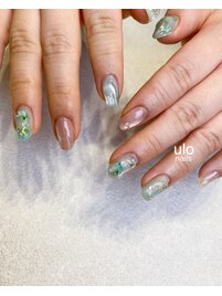 立体キラキラニュアンスネイル