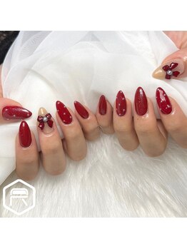 レディスペネイル ノウラ 名駅店(Redispe nail NouRa)/【西原】ボルドーネイル