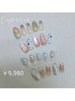 クリスタルネイル ゆめタウン筑紫野店(CRYSTAL NAIL)/お得な定額キャンペーンネイル