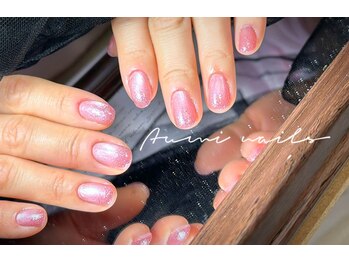 アユミネイル 川崎(Aumi nail)/ピンクにラメグラキラキラ