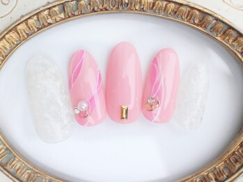 ネイルサロン あかねいろ/春夏大人シンプル ニュアンス