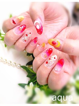 アイラッシュアンドネイルサロン アクア(aqua)/１０本フルアート