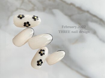 スリー(THREE)/Feb.2022/nail design