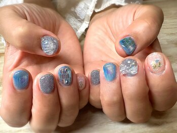 アミュリー ネイル アトリエ(Amury nail atelier)/マグネット オーロラ ちぐはく 