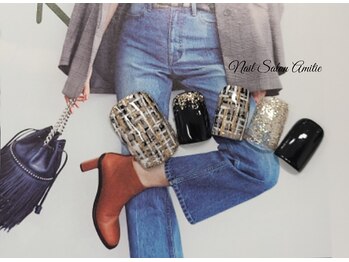 ネイルサロン アミティエ(Nail Salon Amitie)/クール　ツィード　foot*